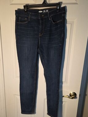 Old Navy Dark Blue Skinny Jeans - Women Sz 14